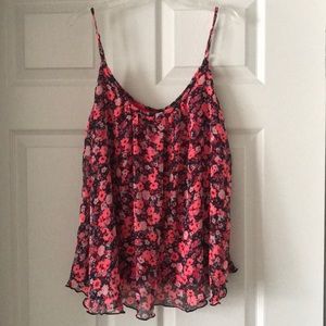 Express floral tank top